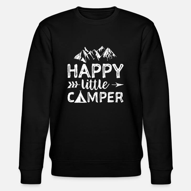 Happy Little Camper - Camping - Stanley/Stella Unisex Bio-Sweatshirt CHANGER  - Schwarz