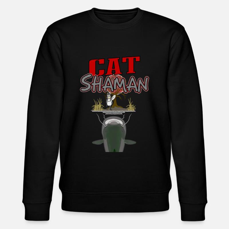 Catfish Shaman - Stanley/Stella CHANGER Unisex Organic Sweatshirt - black