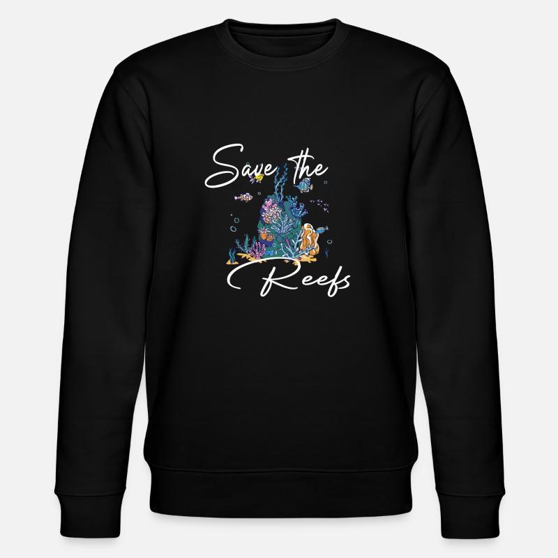 SAUVEZ LES RÉCIFS - Sweat bio CHANGER Stanley/Stella Unisexe - noir