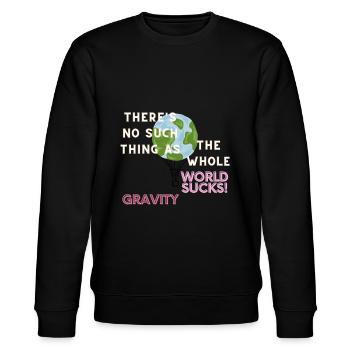 World sucks - Stanley/Stella Unisex Bio-Sweatshirt CHANGER  - Schwarz - Vorne - Nik (191cm) & Marisol (170cm)