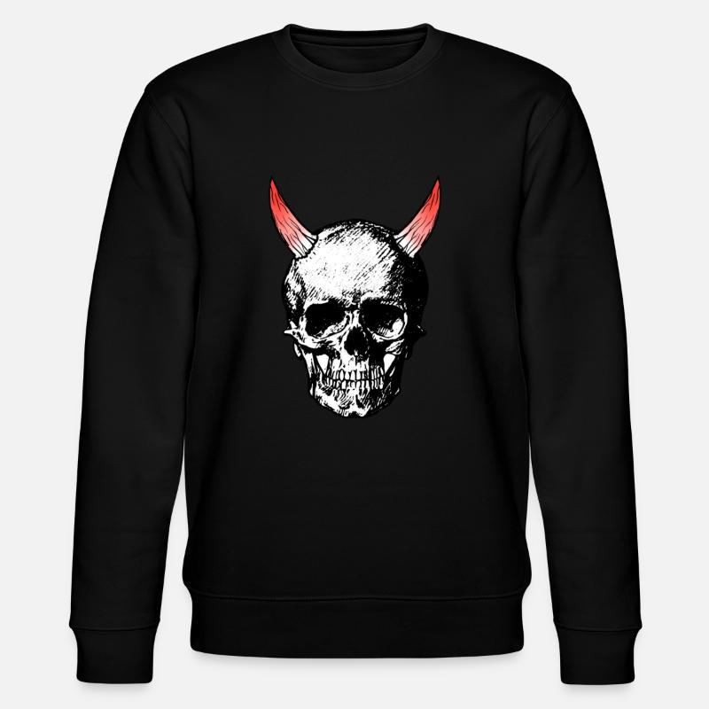 Devils skull - Stanley/Stella CHANGER Unisex Organic Sweatshirt - black