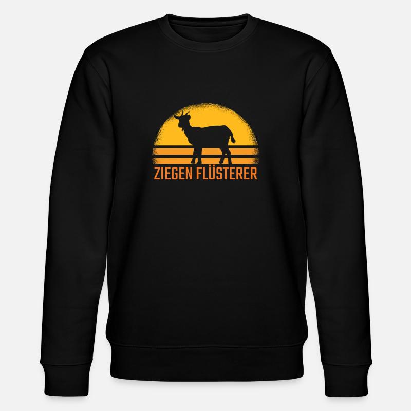 Chèvres Chuchots de chèvre rétro - Sweat bio CHANGER Stanley/Stella Unisexe - noir