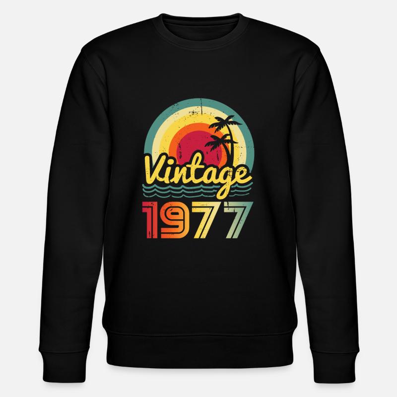 Millésime 1977 - Sweat bio CHANGER Stanley/Stella Unisexe - noir