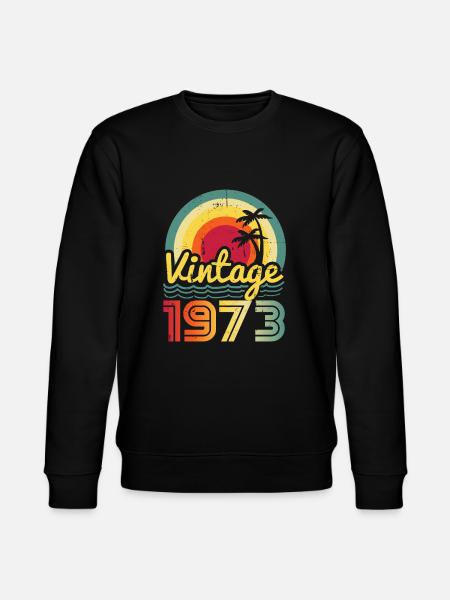 Vintage 1973 - Stanley/Stella CHANGER Unisex Organic Sweatshirt - black