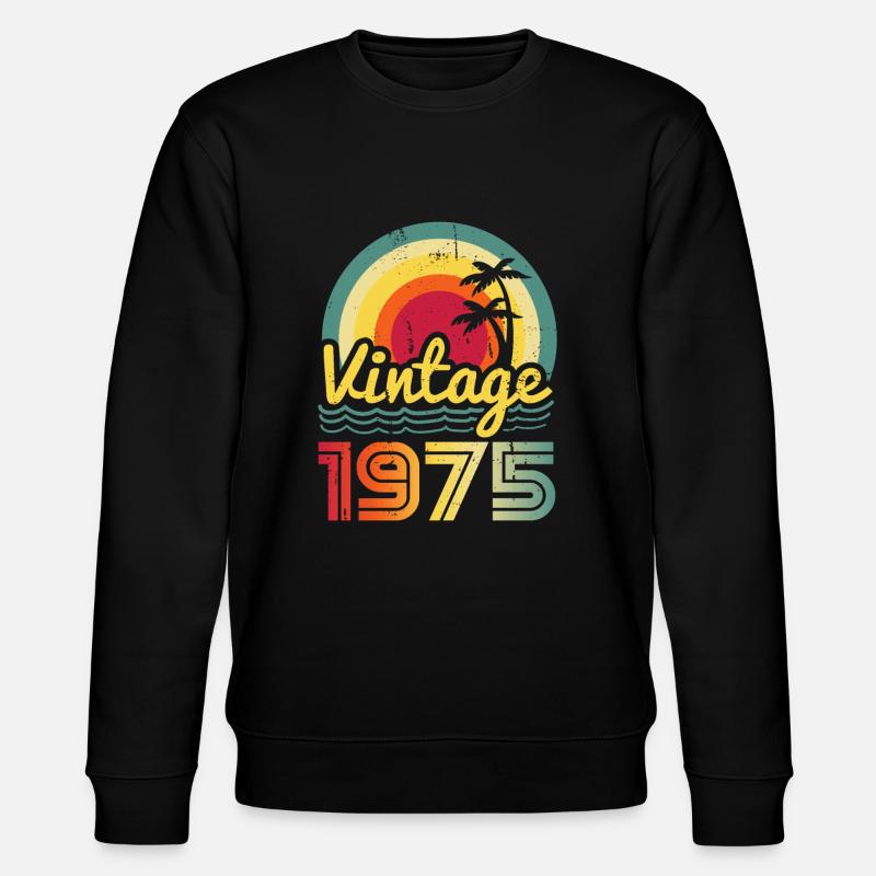 Millésime 1975 - Sweat bio CHANGER Stanley/Stella Unisexe - noir