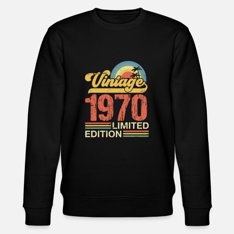 Millésime 1970 - Sweat bio CHANGER Stanley/Stella Unisexe - noir