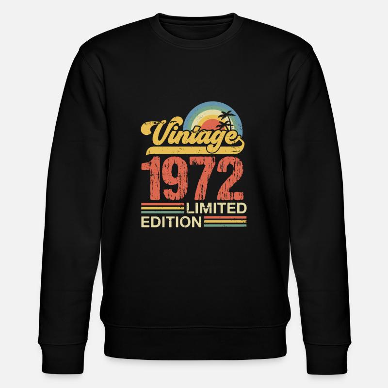 Millésime 1972 - Sweat bio CHANGER Stanley/Stella Unisexe - noir