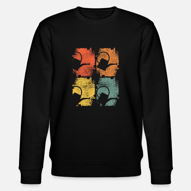 Gärtner Gießkanne Retro - Stanley/Stella Unisex Bio-Sweatshirt CHANGER  - Schwarz