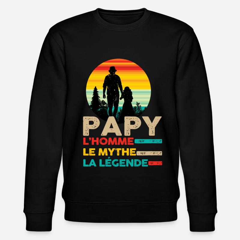 Un papy fantastique - Sweat bio CHANGER Stanley/Stella Unisexe - noir