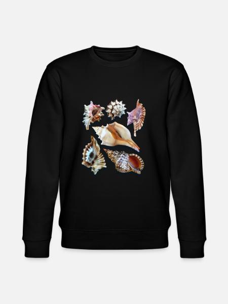 magnificent shells, Sea Shells, Beach - Stanley/Stella CHANGER Unisex Organic Sweatshirt - black