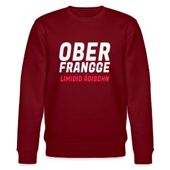 oberfranken - Stanley/Stella Unisex Bio-Sweatshirt CHANGER  - Burgunderrot - Vorne - Nik (191cm) & Marisol (170cm)