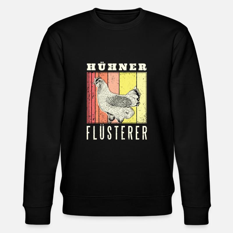 Huehner Fluesterer - Stanley/Stella CHANGER Unisex Organic Sweatshirt - black