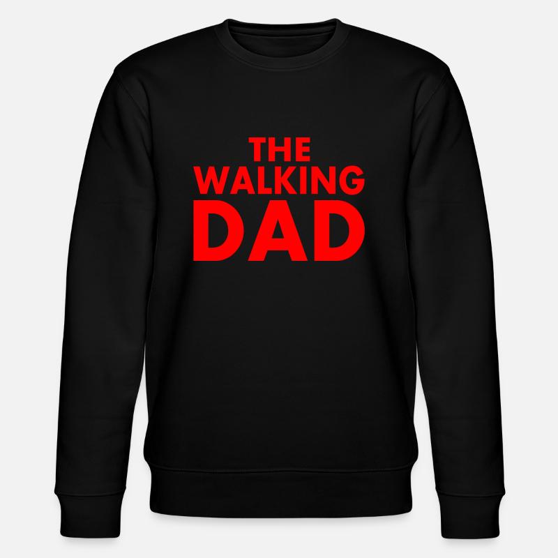 The walking dad - Stanley/Stella Unisex Bio-Sweatshirt CHANGER  - Schwarz