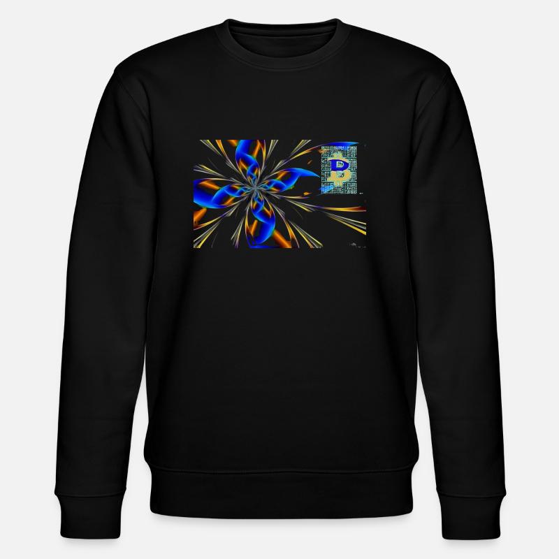 abstract Bitcoin 2 - Stanley/Stella CHANGER Unisex Organic Sweatshirt - black