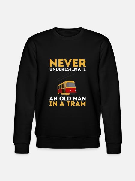 Sporvogn Køretøj Tog Streetcar Trolley Svævebane - Stanley/Stella økologisk unisex-sweatshirt CHANGER  - sort