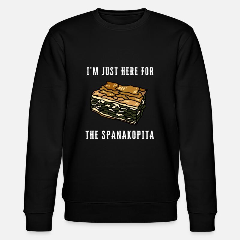 Spanakopita Cuisine grecque Grèce Grec - Sweat bio CHANGER Stanley/Stella Unisexe - noir