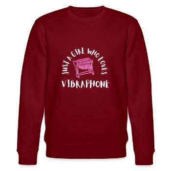 Vibraphone Mom Marimba Ninja And Mallet - Stanley/Stella CHANGER Unisex Organic Sweatshirt - burgundy - Front - Nik (191cm) & Marisol (170cm)