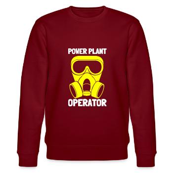 Uranium Fission Nuclear Engineering Theme - Stanley/Stella Unisex Bio-Sweatshirt CHANGER  - Burgunderrot - Vorne - Nik (191cm) & Marisol (170cm)