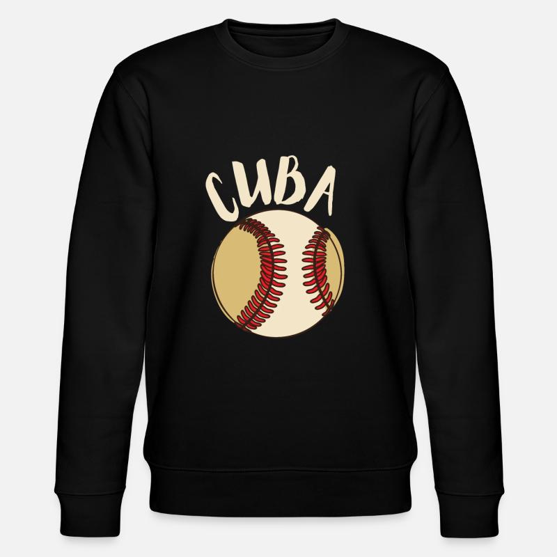 Latino Cuban Cuba Baseball - Stanley/Stella CHANGER Unisex Organic Sweatshirt - black