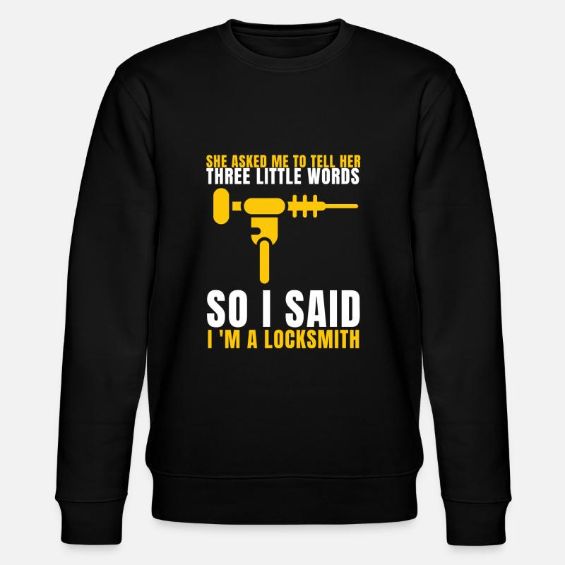Lockpick Lockpicking Professional Locksmith - Stanley/Stella Unisex Bio-Sweatshirt CHANGER  - Schwarz