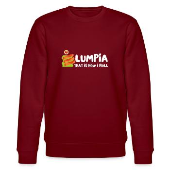 Filipino Pride Pinoy Spring Roll Lumpia Thats How - Stanley/Stella CHANGER Unisex Organic Sweatshirt - burgundy - Front - Nik (191cm) & Marisol (170cm)