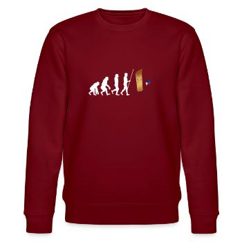 Filipino Pride Pinoy Spring Roll Lumpia Thats How - Stanley/Stella CHANGER Unisex Organic Sweatshirt - burgundy - Front - Nik (191cm) & Marisol (170cm)