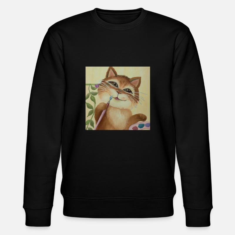 Histoire de l’art du chat - Sweat bio CHANGER Stanley/Stella Unisexe - noir