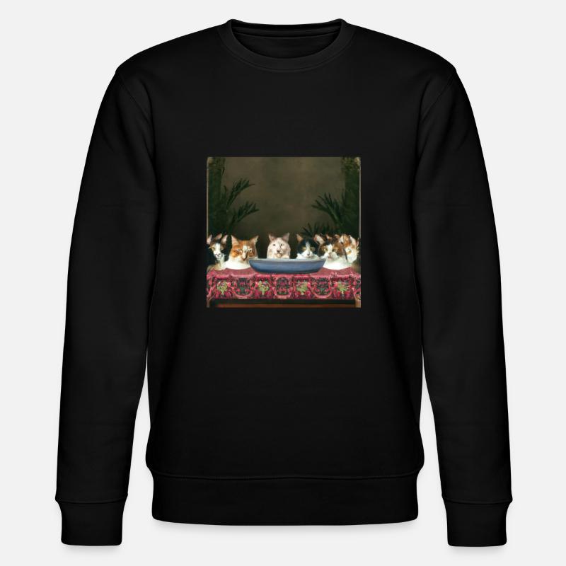 Histoire de l’art du chat - Sweat bio CHANGER Stanley/Stella Unisexe - noir