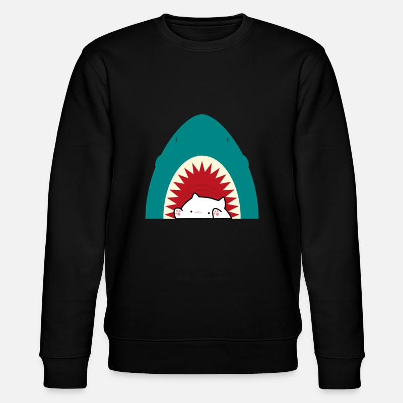 Chat mangeur de requins - Sweat bio CHANGER Stanley/Stella Unisexe - noir