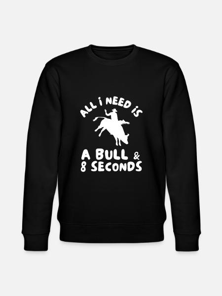Future Bull Rider Steer Riding - Stanley/Stella CHANGER Unisex Organic Sweatshirt - black
