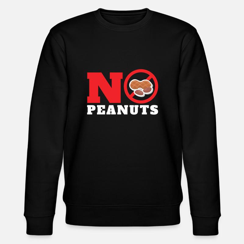 Peanut Allergy Awareness Peanut Allergic - Stanley/Stella Unisex Bio-Sweatshirt CHANGER  - Schwarz