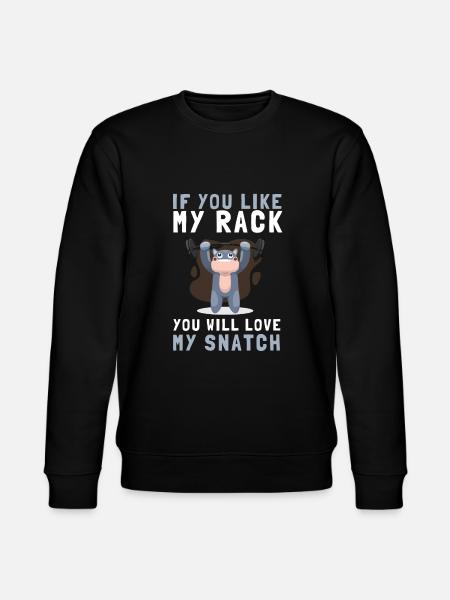 Weight Lifting Power Snatch - Stanley/Stella CHANGER Unisex Organic Sweatshirt - black