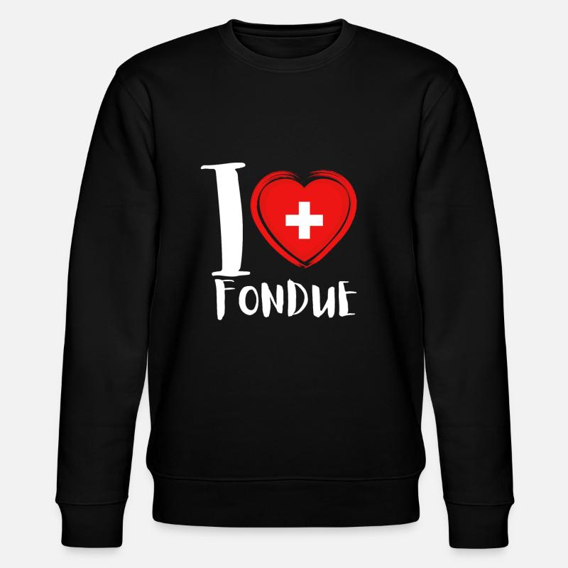 Fondue au fromage suisse - Sweat bio CHANGER Stanley/Stella Unisexe - noir