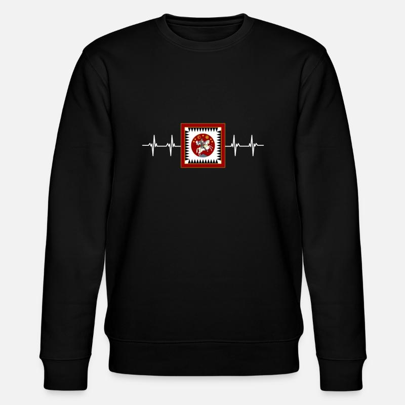 Drapeau géorgien - Sweat bio CHANGER Stanley/Stella Unisexe - noir