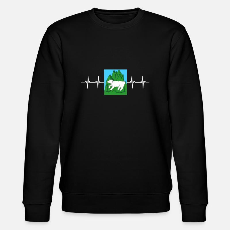 Georgian Flag - Stanley/Stella CHANGER Unisex Organic Sweatshirt - black