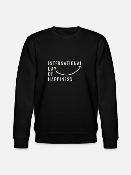International Day Of Happiness - Stanley/Stella CHANGER Unisex Organic Sweatshirt - black