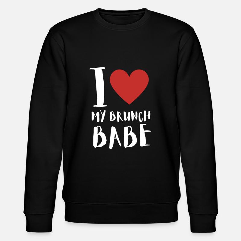 Babes Who Brunch Squat - Stanley/Stella CHANGER Unisex Organic Sweatshirt - black