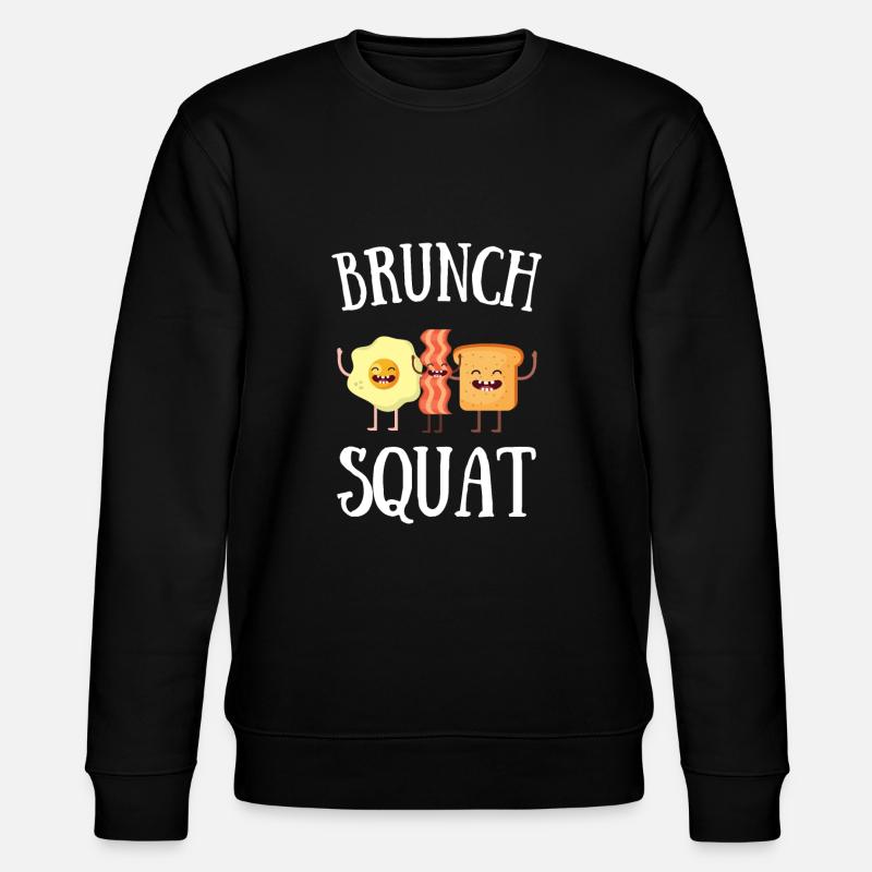 Babes Who Brunch Squat - Stanley/Stella CHANGER Unisex Organic Sweatshirt - black