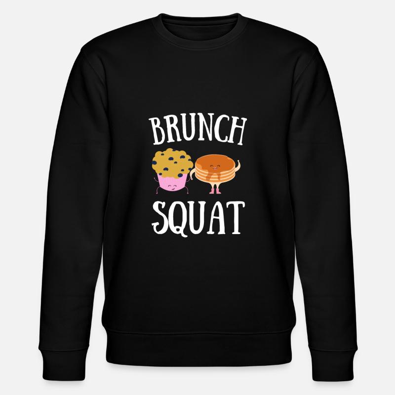 Babes Who Brunch Squat - Stanley/Stella CHANGER Unisex Organic Sweatshirt - black