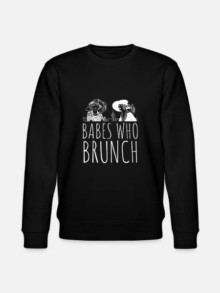 Babes Who Brunch Squat - Stanley/Stella CHANGER Unisex Organic Sweatshirt - black