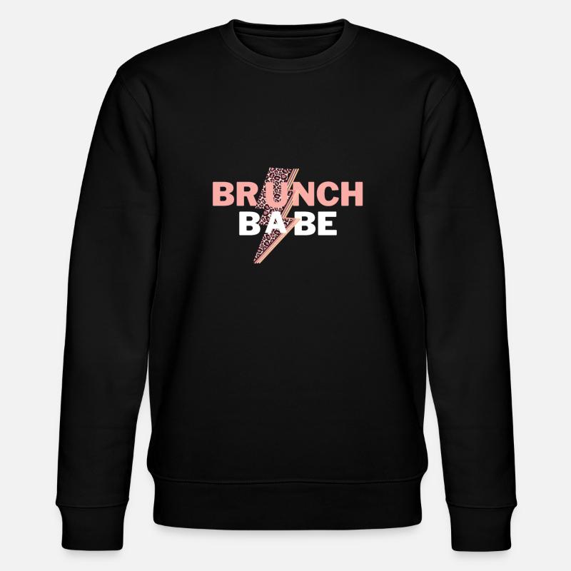 Babes Who Brunch Squat - Stanley/Stella CHANGER Unisex Organic Sweatshirt - black