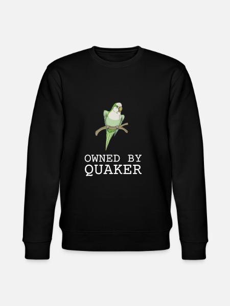 Blue Quaker Parrot Mom - Stanley/Stella CHANGER Unisex Organic Sweatshirt - black