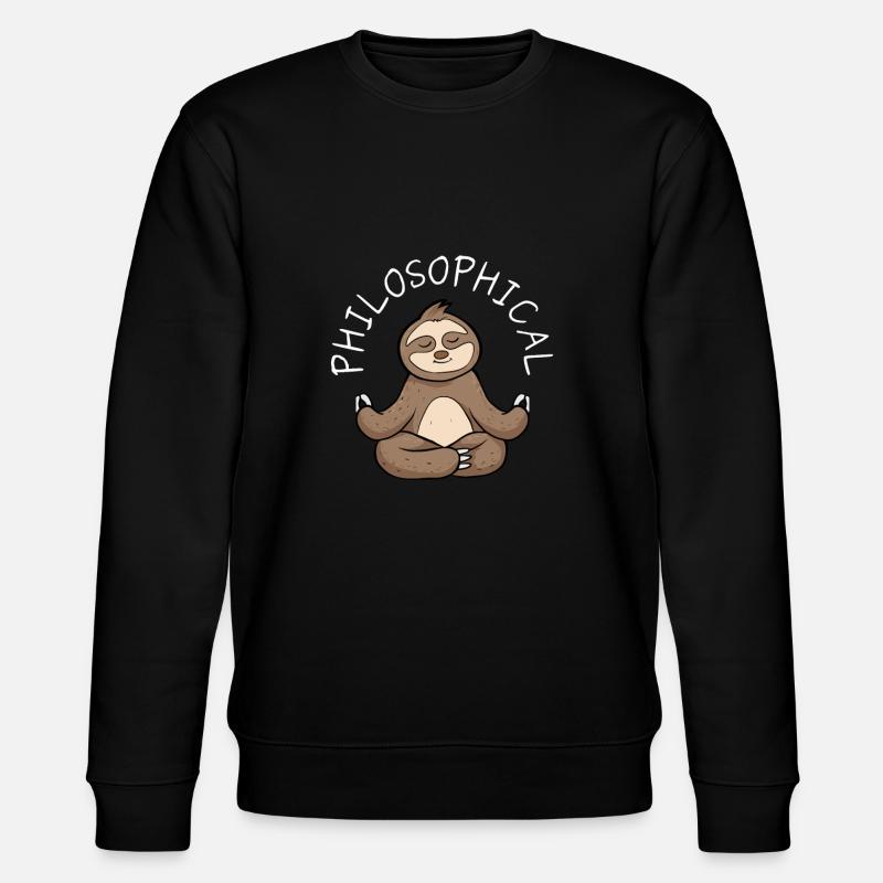 Philosophical Debate Feeling Philoslothical - Stanley/Stella Unisex Bio-Sweatshirt CHANGER  - Schwarz