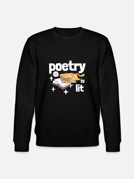 Poetry Is Lit - Stanley/Stella CHANGER Unisex Organic Sweatshirt - black