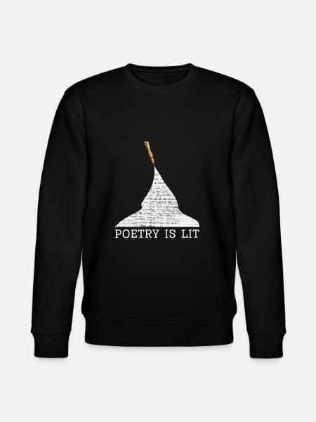 Poetry Is Lit - Stanley/Stella CHANGER Unisex Organic Sweatshirt - black
