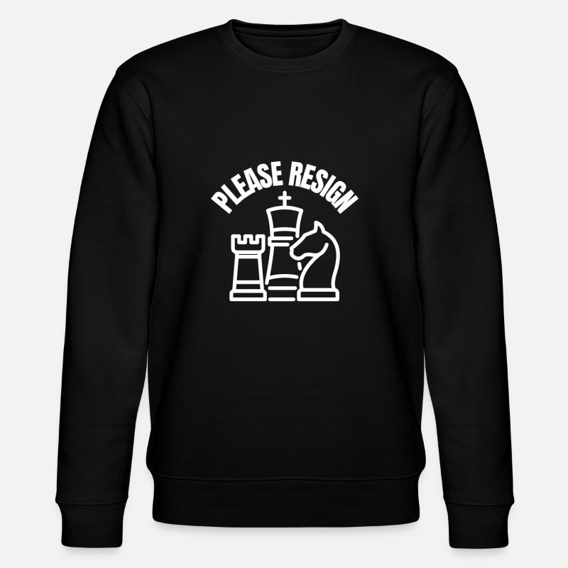 Chess Please Resign - Stanley/Stella CHANGER Unisex Organic Sweatshirt - black