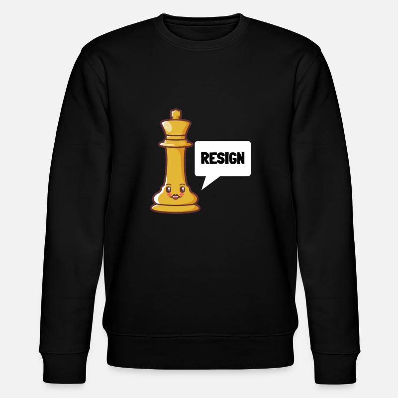 Chess Please Resign - Stanley/Stella CHANGER Unisex Organic Sweatshirt - black