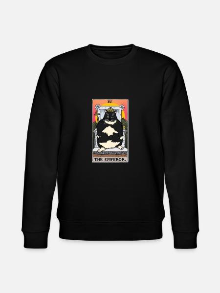 Fat Cat Obesity - Stanley/Stella CHANGER Unisex Organic Sweatshirt - black