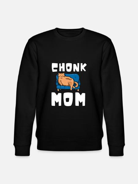 Chonk Cat Obesity - Stanley/Stella CHANGER Unisex Organic Sweatshirt - black