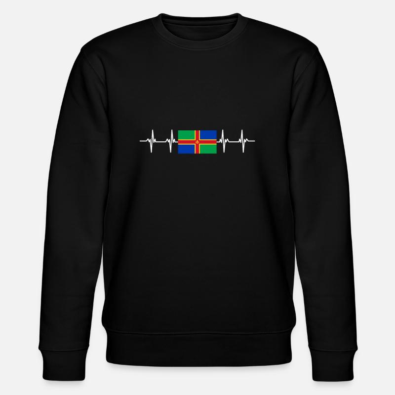 Drapeau du Lincolnshire du Royaume-Uni - Sweat bio CHANGER Stanley/Stella Unisexe - noir